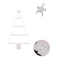 New decorative hanging lights for climbing stairs, Christmas tree LED Christmas lights, string lights, colored lights, battery cross-border triangle thumbnail 5
