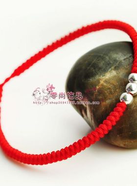 原创金刚结古风本命年红绳手链