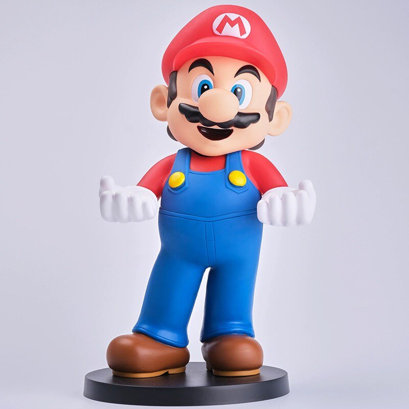 超级玛丽mario马里奥手办奥德赛手柄游戏机支架搪胶玩具手机摆件