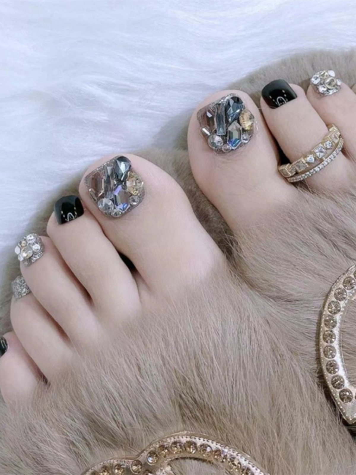 脚指甲贴片美甲成品高级感脚趾甲片网红穿戴脚甲孕妇可用脚部美甲