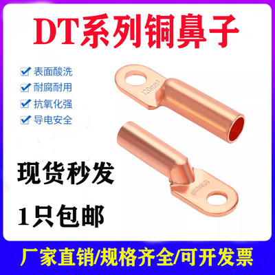 dt铜鼻子铜接头DT-10/16/25平方