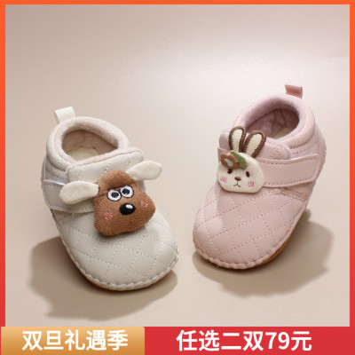 冬季婴儿棉鞋0-1-2岁宝宝学步鞋