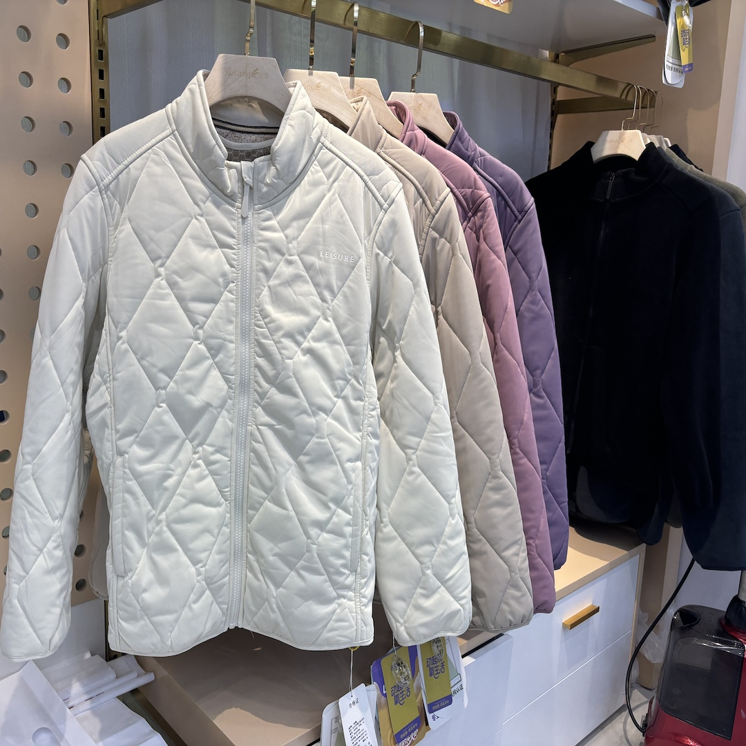 动氧9908多宝衣羊毛山羊绒女开衫棉服女新款立领加厚棉袄外套2025