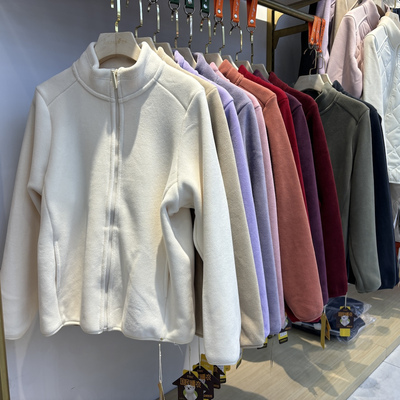 芊羽丝女内抓绒衣拉链上衣保暖内搭秋冬立领外套8801暖衣泰迪绒