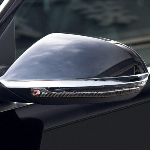 奥迪A3Q3Q7Q5后视镜碳纤维防撞条