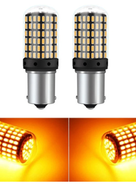 汽车LED刹车灯1156 1157 3014 144smd灯泡防频闪Canbus高亮转向灯