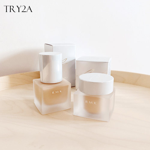 rmk水凝粉霜丝薄光采矮方瓶201号