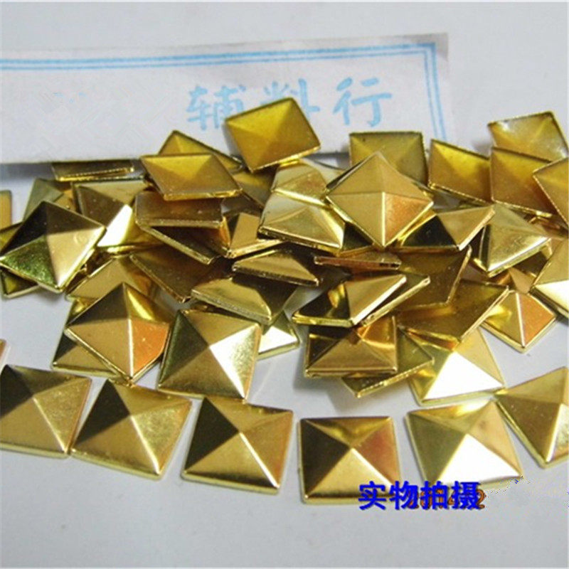金色4-15mm柳钉四方形尖顶