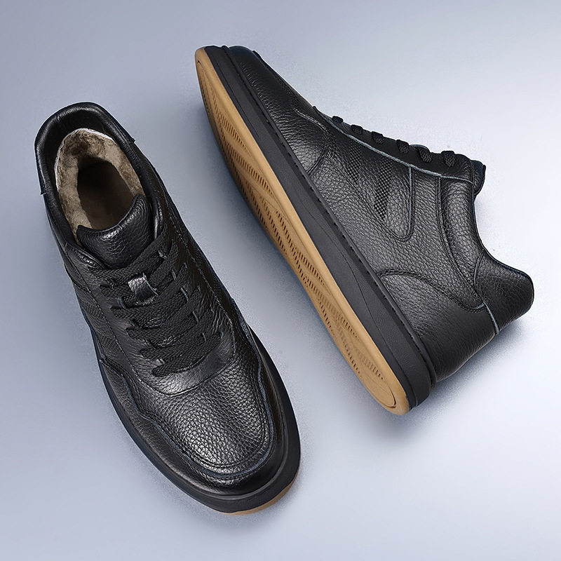 头层牛皮冬季新款羊毛男士棉鞋真皮加绒保暖休闲运动男款加厚男鞋,流行男鞋,棉鞋,淘宝优惠券,粉丝福利购,淘宝优惠卷