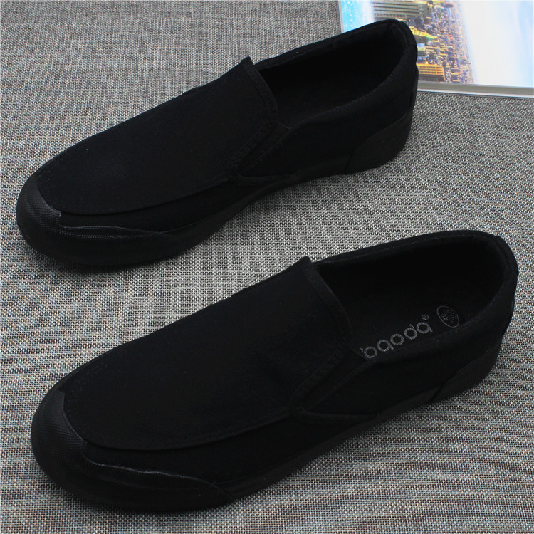 透气低帮韩版休闲风套脚帆布鞋