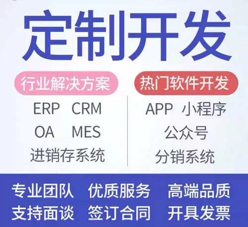 软件定制ERP进销存销售订单生产出入仓库存OA企业CRM客户管理系统