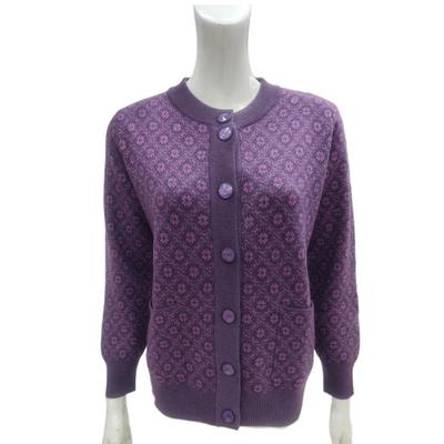 秋冬中老年妈妈外套大码针织开衫