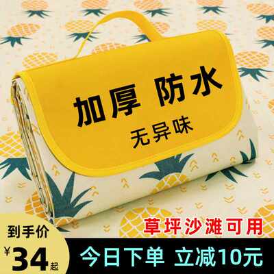 户外野餐垫防潮垫便携春游垫子加厚防水野外露营地垫草坪铺垫餐布