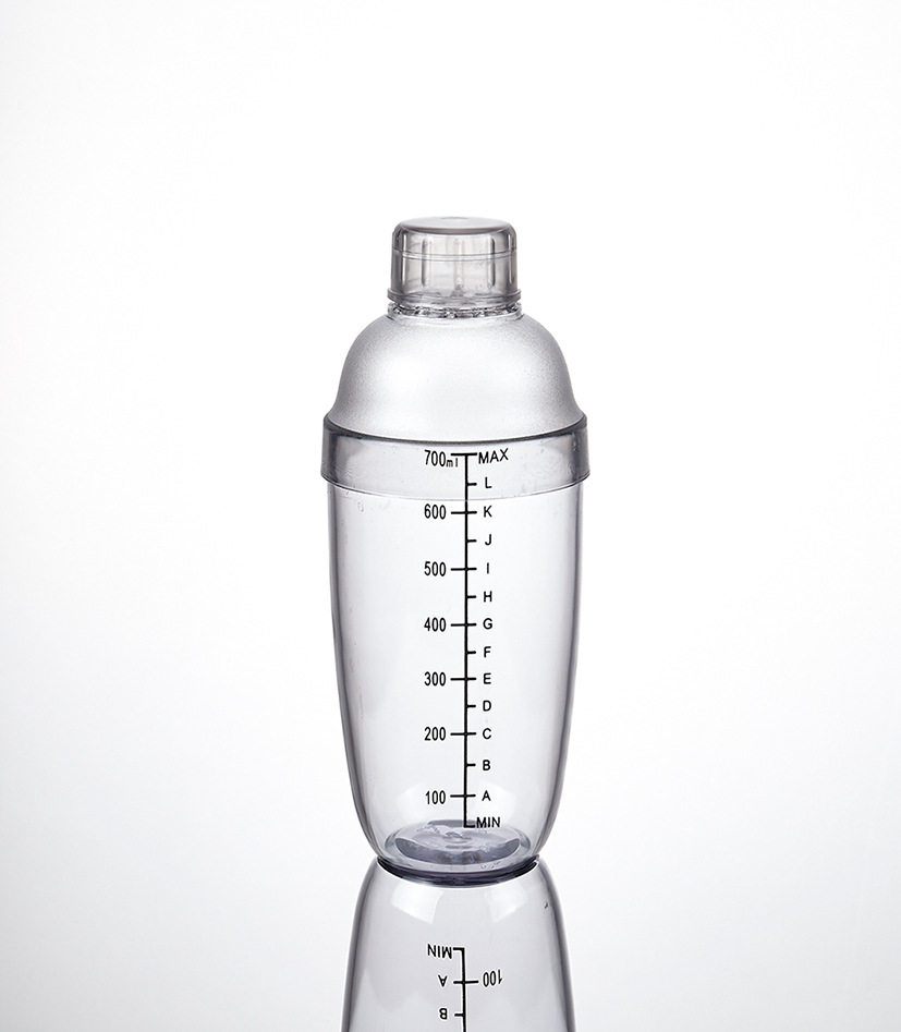 带刻度pc塑料雪克杯雪克壶奶茶杯调酒器摇酒壶果汁调壶奶茶店用品