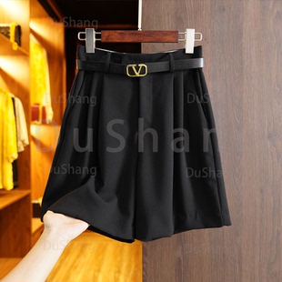 高腰直筒休闲显瘦阔腿裤 西装 浪漫香颂 ZF5648 芊芊粉丝专享