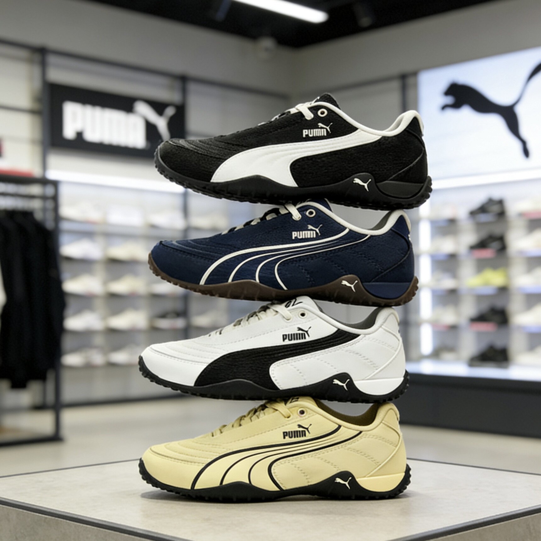 NOVACAT薄底鞋复古赛车风休闲鞋男女款PUMA彪马运动鞋408096