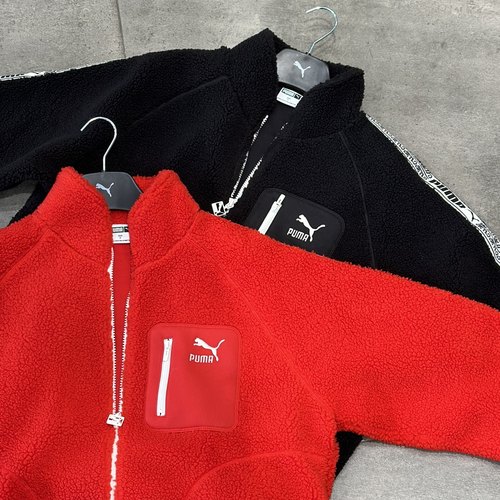 PUMA彪马 男女同款复古仿羊羔绒轻薄外套BZ SHERPA JACKET 625196