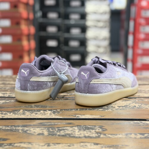 PUMA 彪马 9-T Velvet 经典舒适百搭 复古德训鞋 女款 紫色410478