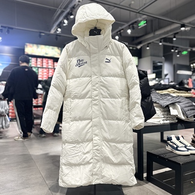 PUMA彪马新款 冬季男子中长款运动休闲保暖连帽羽绒服625527