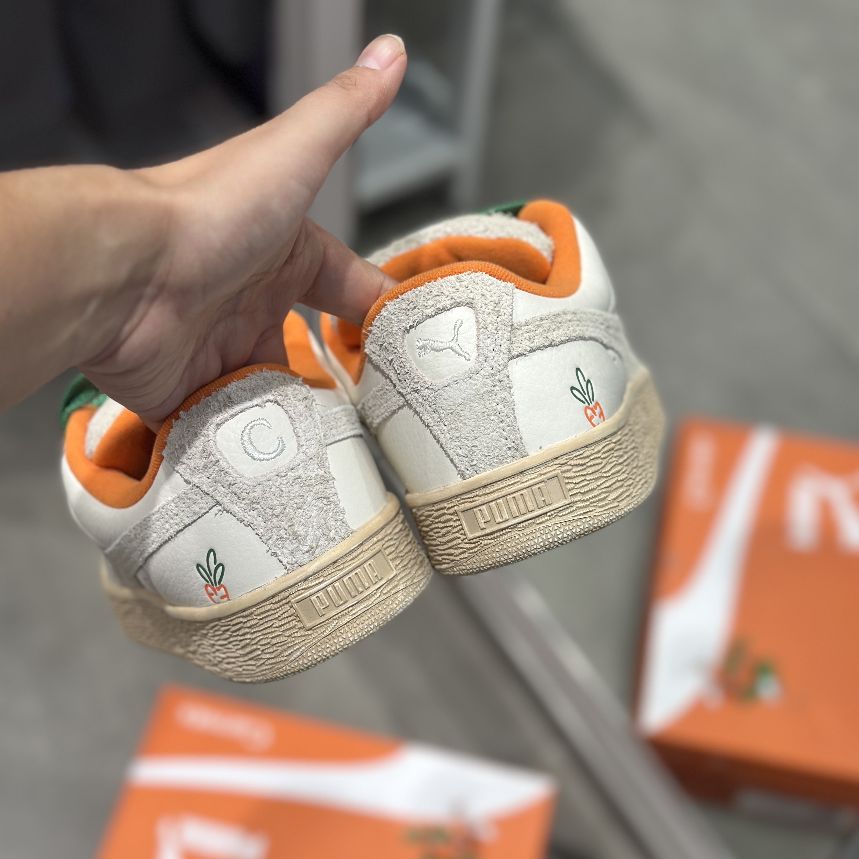 PUMA彪马 CARROTS胡萝卜联名SUEDE XL男女同款面包鞋板鞋 398801