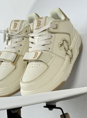 MLB新款正品板鞋女鞋秋季运动鞋厚底显高鞋子老爹鞋女3ASXLMC4N