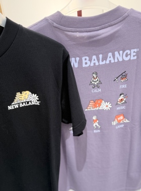 NEW BALANCE NB 男女同款 运动休闲时尚潮流舒适短袖T恤 MT61Z8V9
