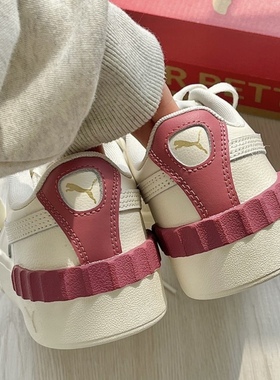 Puma彪马CARINA象牙白花瓣女轻便增高透气运动休闲板鞋 373031-12