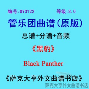 3.0级黑豹乐团合奏总谱