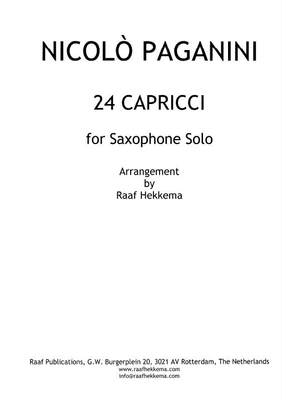 ZS039-帕格尼尼24首随想曲 Nicolo Paganini 24 capricci for Sax