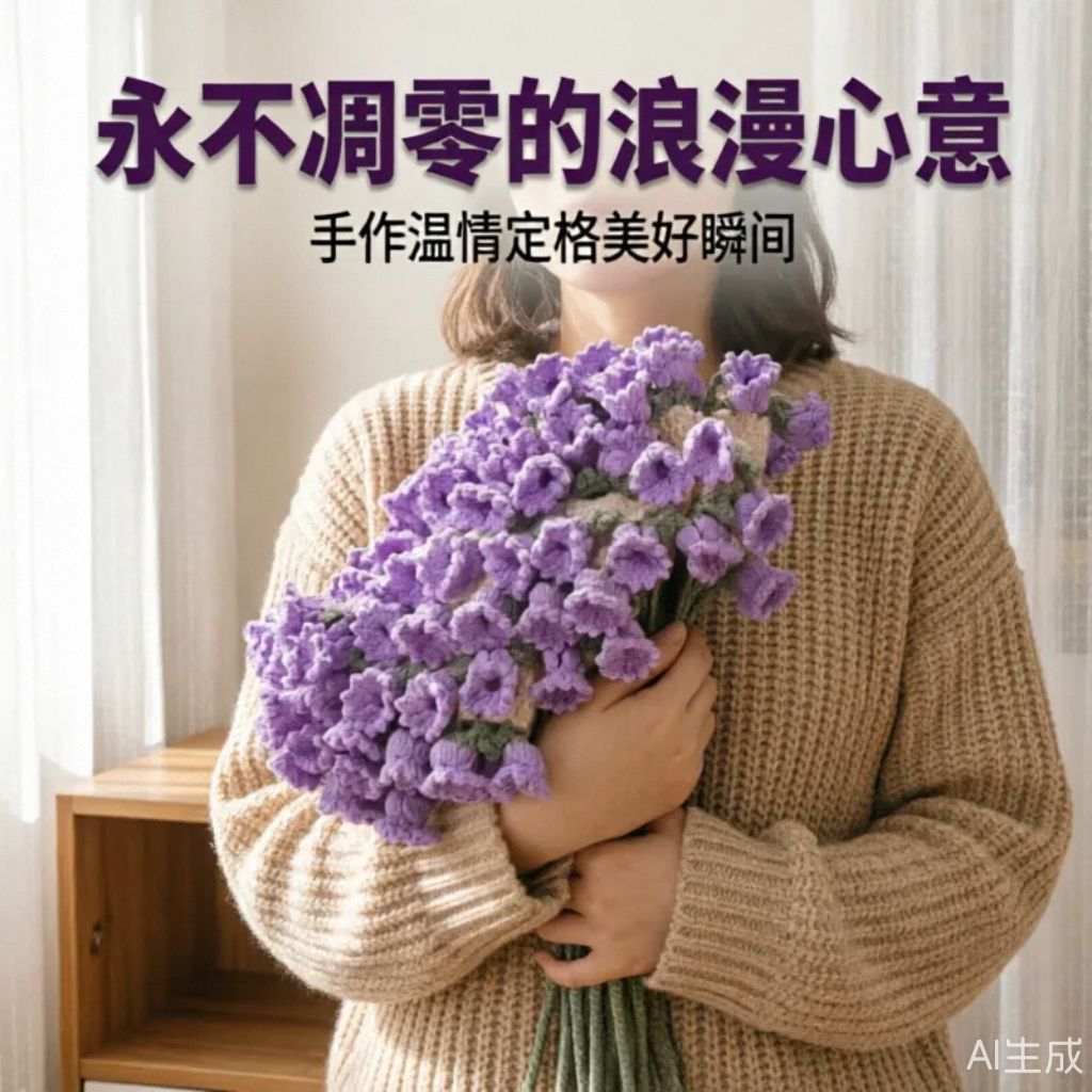 七夕玫瑰花束毯子成品情人节送女友午睡毛毯披肩鲜花浪漫礼物