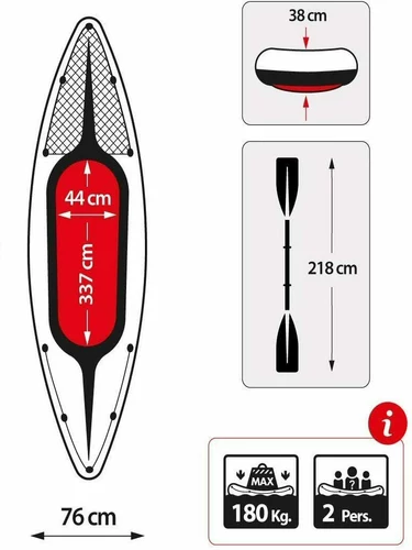 INTEX 68306 Challenger Double Rafting Каяк.