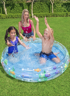 原装正品Bestway充气游泳池圆形戏水池婴幼儿浴盆沙池球池51004