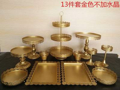 欧式风蛋糕盘铁艺婚礼甜品台