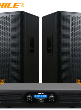 狮乐 AV-2011D+BX-115 KTV音响套装15英寸大功率户外舞台会议音箱