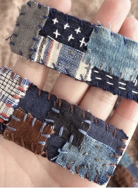 手工发夹褴褛风气质美女bb夹发卡植物染发夹流行发饰爆款中国风