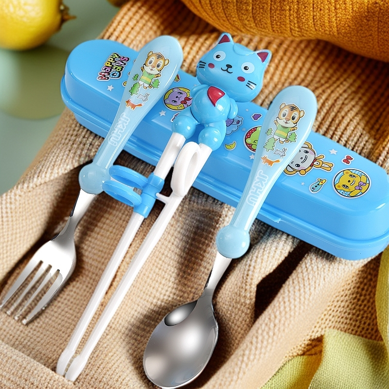 儿童幼儿筷子学习筷训练筷练习筷2岁6-12岁三件套幼儿勺子套装4,婴童用品,儿童筷子,淘宝优惠券,粉丝福利购,淘宝优惠卷