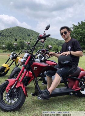 哈雷拆卸大轮胎改装摩托踏板车
