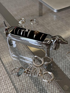 本影腊肠戒指持有人珠宝架小珠宝存储珠宝展示架创意可爱的装饰品