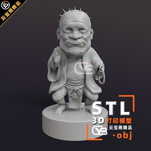 黑神话悟空/金池长老手办模型摆件Blend机雕obj圆雕3D打印图纸stl