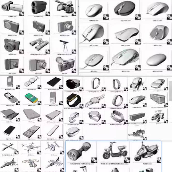 Rhino犀牛模型库 汽车厨卫船建筑电子产品健身器材乐器生活用品3d