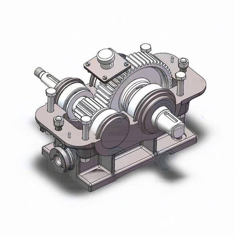 solidworks一级减速器SW工程图总装配图三维模型可编辑step/igs