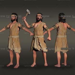 maya原始山洞穴居人原始部落穴居人山顶洞人仰韶文化3d模型素材