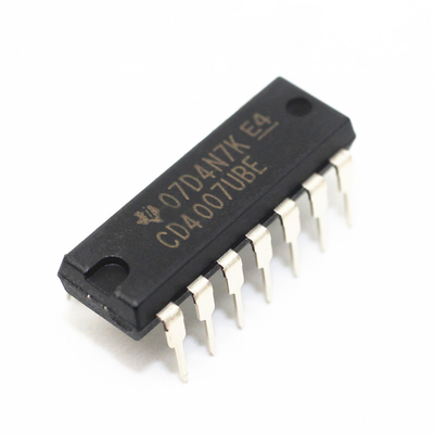 TI德州仪器 CD4007UBE 全新进口CMOS双路辅助对反向器 DIP14 原装