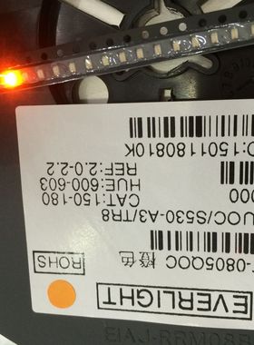 LED 0805橙色灯珠 高亮发光管 1000只=20元 贴片 1盘60