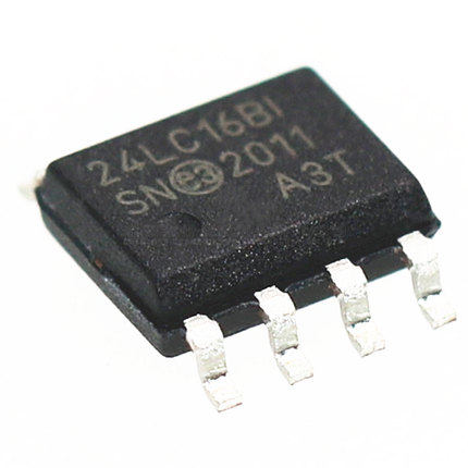 可编程存储器 24LC16BT-I/SN 丝印24LC16B 贴片SOP-8 原装正品