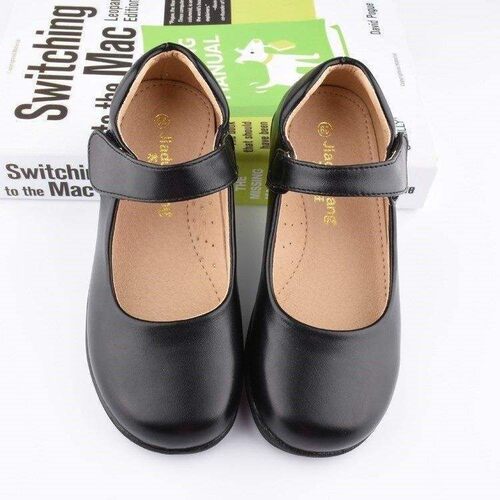 Girls little black shoes kids shoes children's school shoes