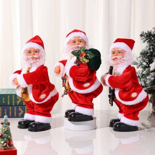 Electric Butt Shake Guitar with Music Christmas Decoration
