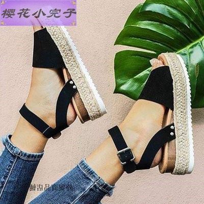 2020  wedge sandals summer  plus size 43女大码凉鞋