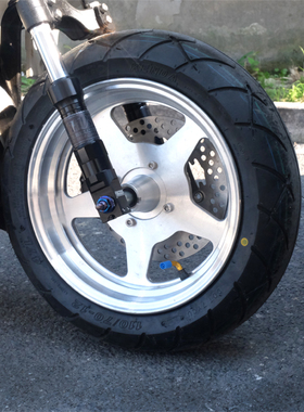 适配USDM本田ZOOMER鼓芯改装前碟刹铝合金4J宽胎轮毂RUCKUS踏板车