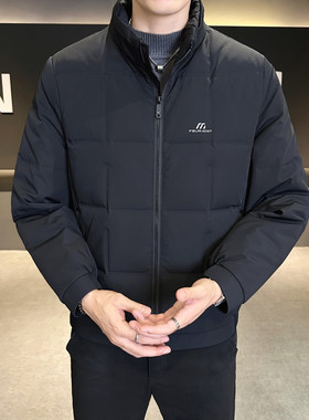 冬季短款痞帅男士羽绒服加厚保暖